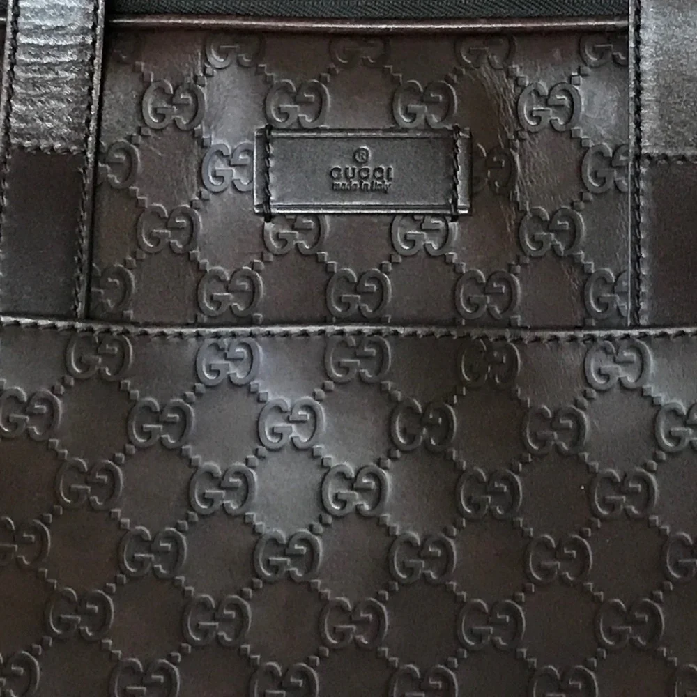 Authentic Gucci GG Supreme Guccissima Briefcase Laptop Bag